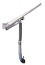 Trackarm-System für Schlauch Ø 150 mm (6 Zoll) - Saugeinheit mit Balancer für vertikalen Schlauchauszug
und Abgastülle mit Klemmzange