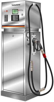 Autogaszapfs&auml;ule mit Tankautomat