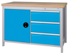 Kastenwerkbank Serie 1200/500K - Werkbank für Schubladenserie 500 | L x B x H: 1200 x 750 x 859