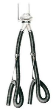 Doppel-Abgasabsaugsystem für Schlauch Ø 100 mm (4 Zoll)