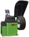 Radauswuchtmaschine BLine B590 SE - Radauswuchtmaschine für PKW-, LLKW- und Motorradräder, mit 17"-TFT-Flachbildschim, elektronischer Messeinrichtung, pneumatischer Spannvorrichtung, automatischer Bremse und Motorantrieb.