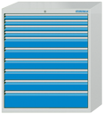 Schubladenschrank Serie 700 - Schubladenschrank mit 10 Schubladen | L x B x H: 705 x 736 x 1019 mm