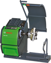 PKW- und LKW-Wuchtmaschine WBE 5220 - für NFZ- und PKW-Räder mit Felgendurchmesser 10 - 26,5", Felgenbreite bis 20" und max. Raddurchmesser 1200 mm | LED-Display, Radlift | Farbe RAL 6018