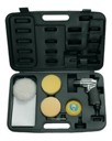 Winkelschleifer und Polierer UT 8763 - Mini Polier-Set im Kunstoffkoffer mit 75 mm Ø Neopren Klett-Teller M6