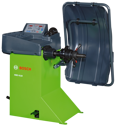 PKW-Radwuchtmaschine WBE 4110 - mit LED-Anzeige, elektronischem Tastarm und mechanischer Radaufspannung | für Felgendurchmesser 8 - 26", Felgenbreite 2 - 19", max. Raddurchmesser 820 mm | Farbe RAL 6018