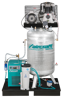 stationärer Kompressor AIRPROFI 703/270/10 VKK - stationärer Kompressor mit stehendem 270-Liter-Behälter für Höchstleistungen auf engstem Raum | mit Kältetrockner, Feinfilter, Kondensataufbereiter und Kondensatableiter
