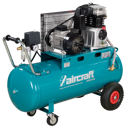 Kompressor Airstar 503/100 - solider Handwerker-Kompressor mit bewährtem Riemenantrieb und Zweizylinder-Hochleistungsaggregat aus Grauguss | Netzanschluss 400 V